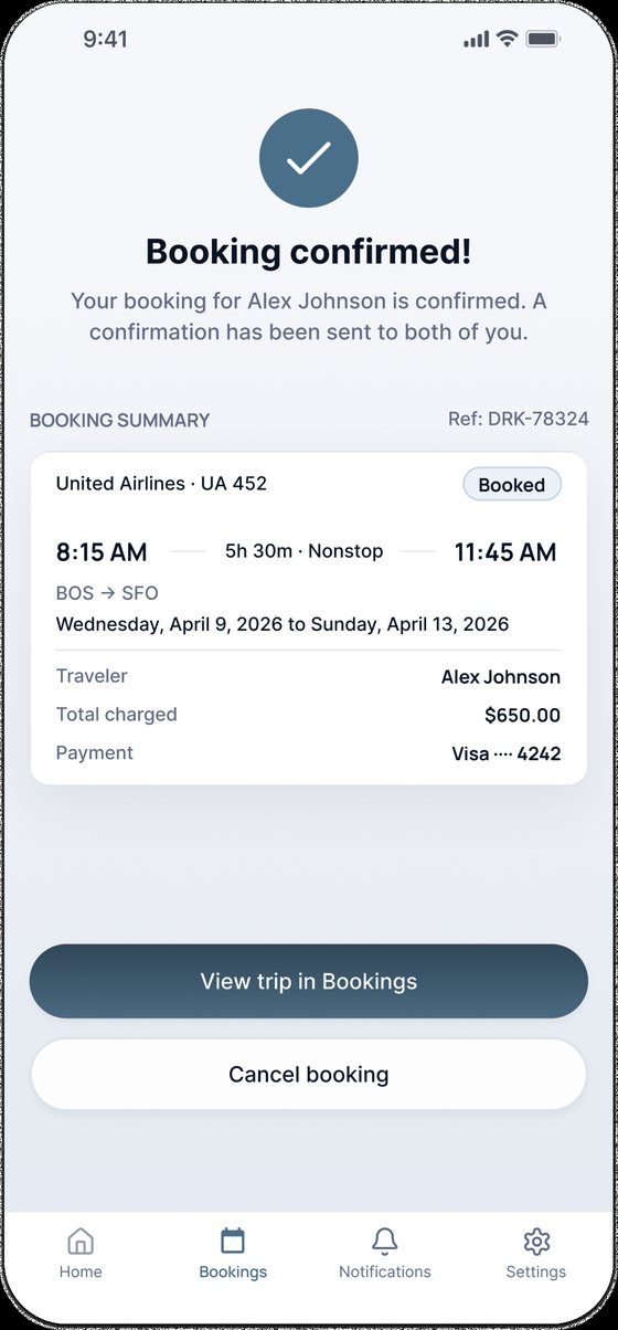 Booking confirmed
