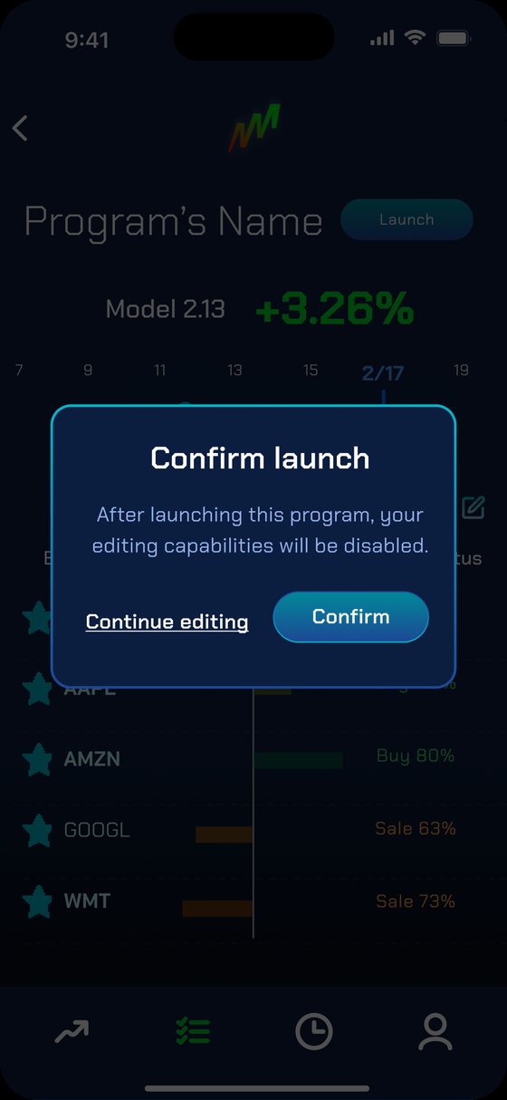 Launch confirmation