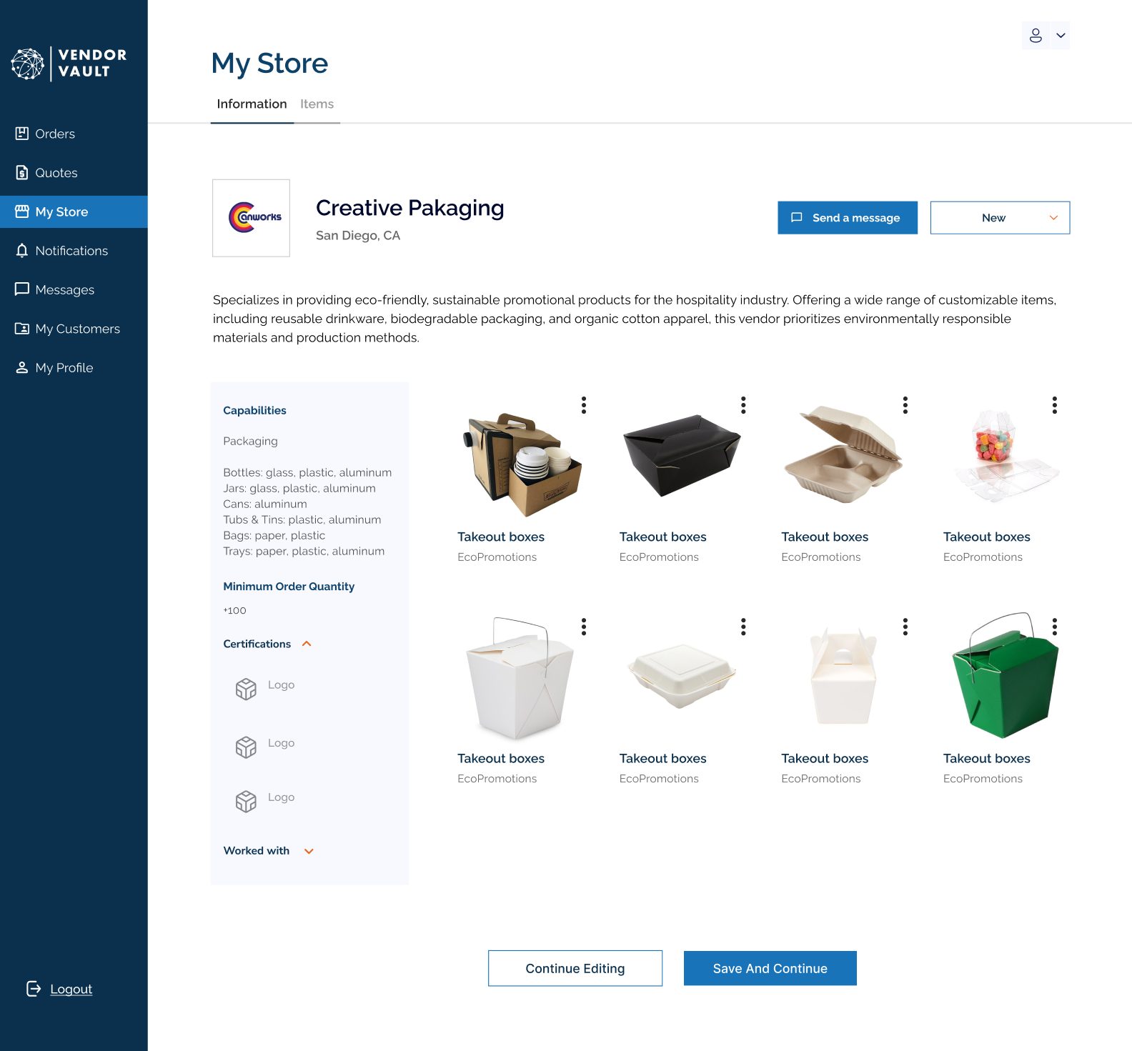 Store preview